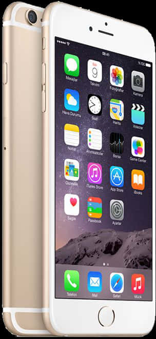 Goldi Phone6 Plus отпред и отзад Тапет