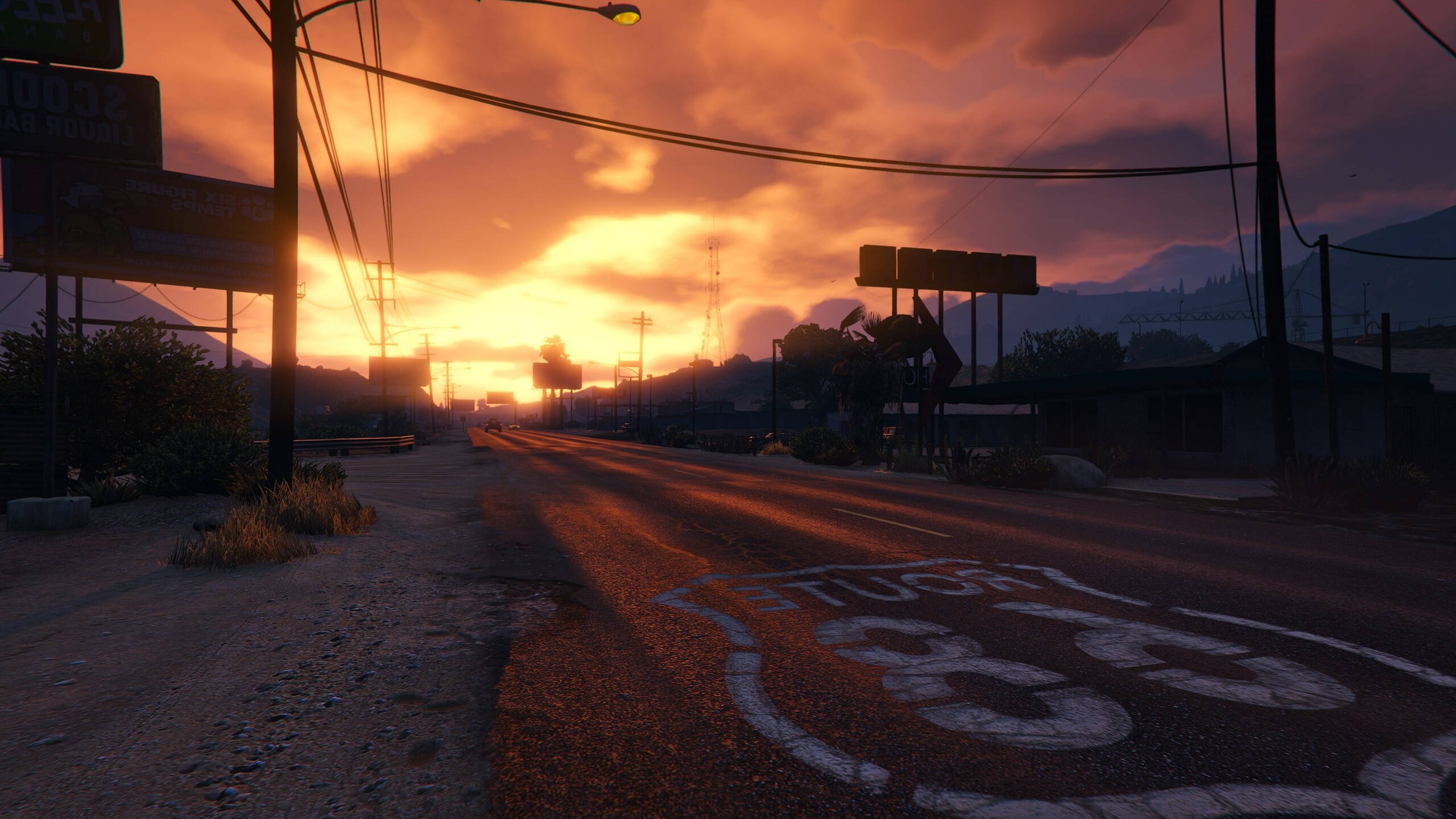 GTA 5 2560x1440 Път 68 Тапет