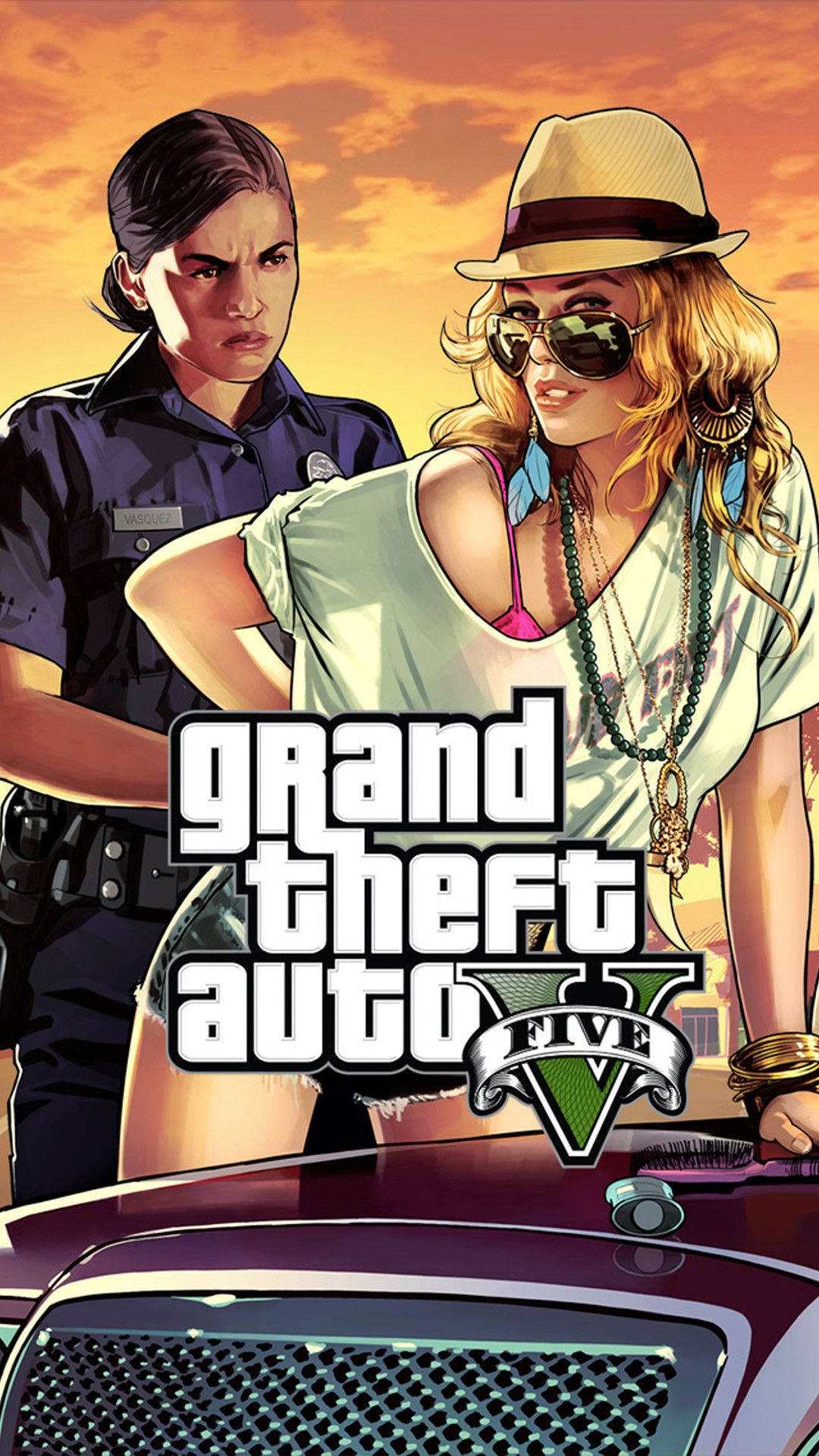 GTA 5 телефонно момиче полицайка Тапет