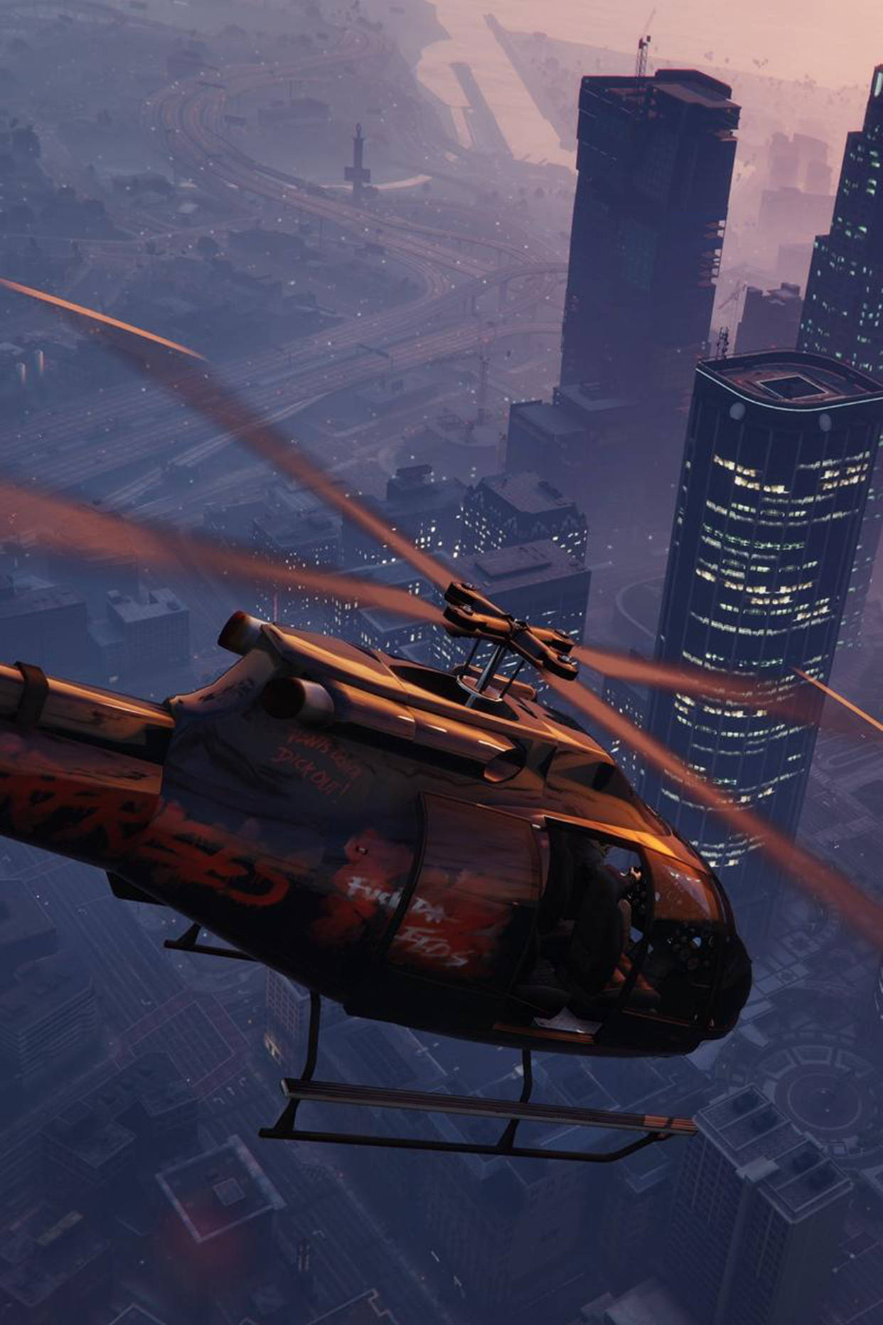 GTA iPhone Buzzard хеликоптер Тапет