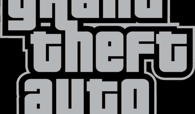 Логотип GTA черно-бял Тапет