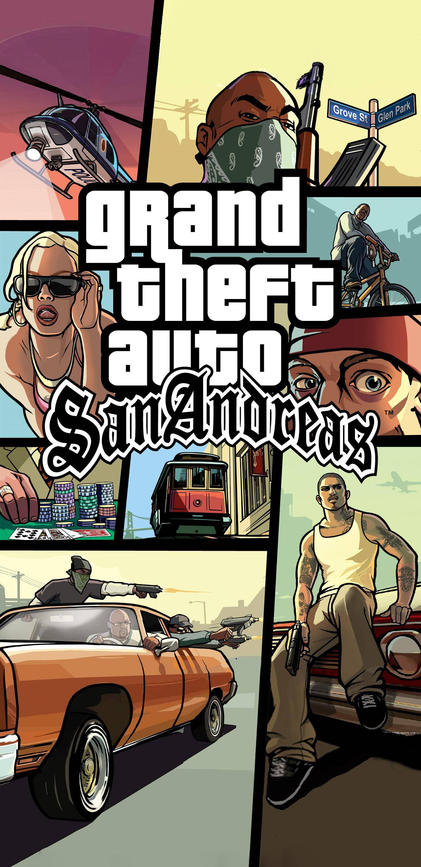 GTA SA 4K Екшън Игра Тапет