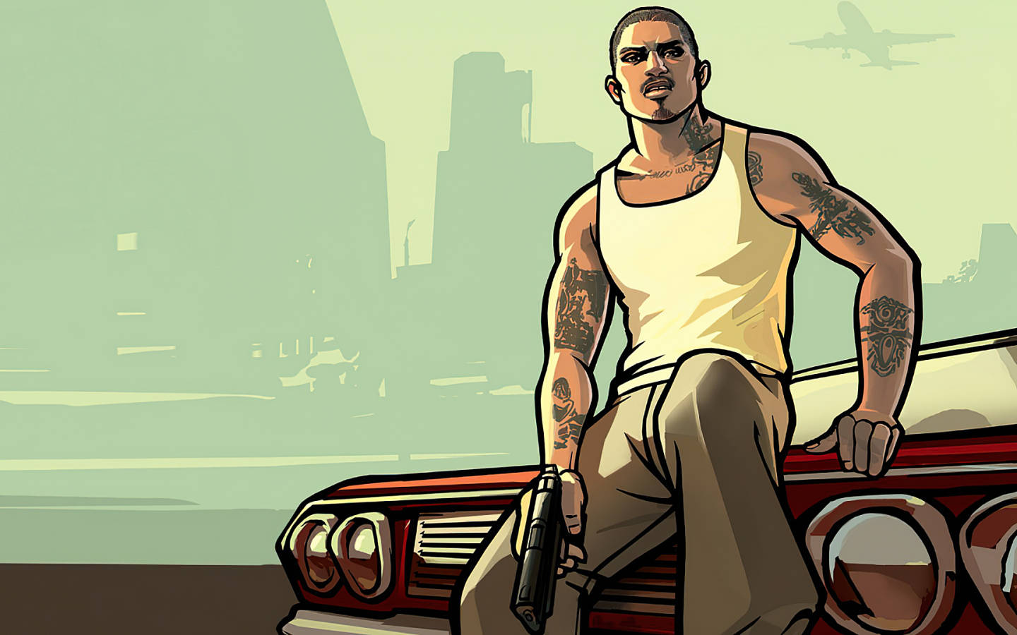GTA SA 4K Главен герой Тапет