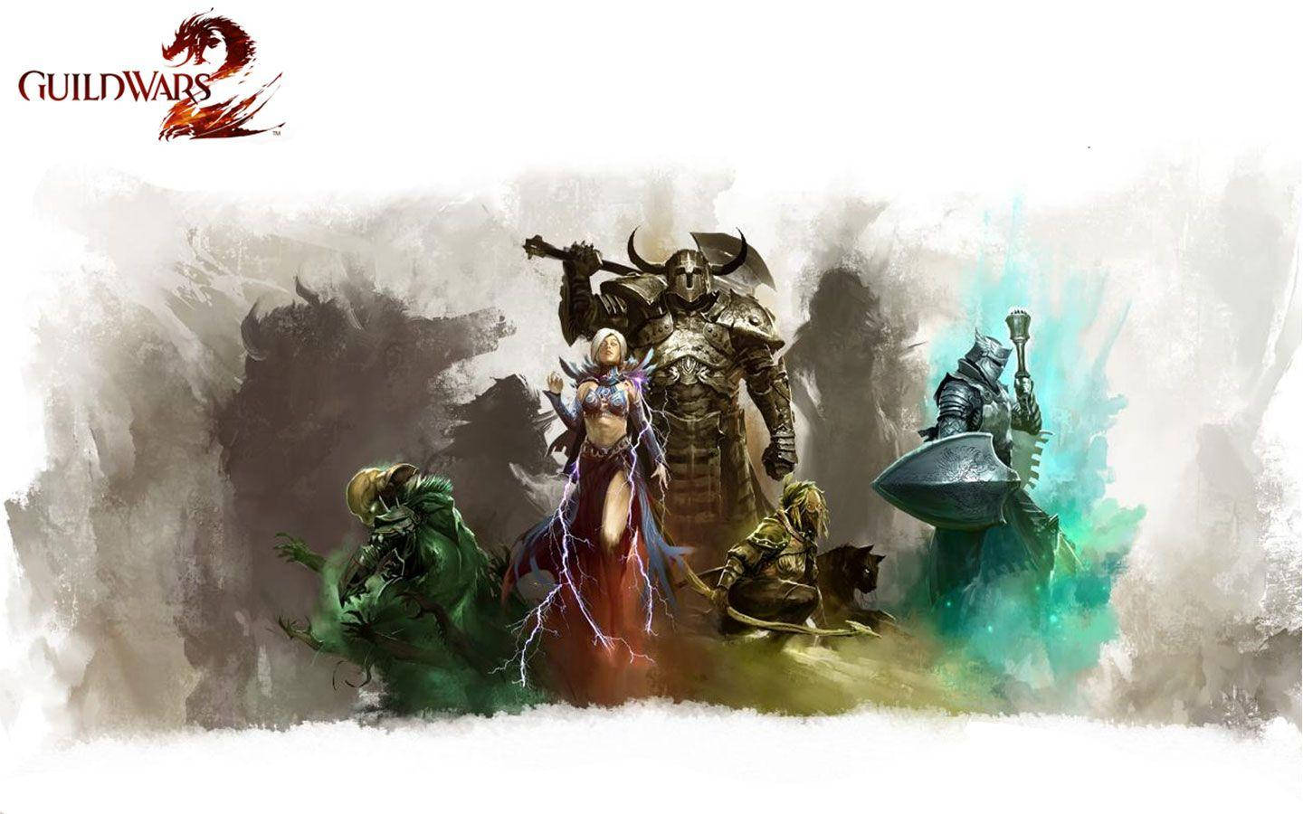 Сива абстракция Guild Wars 2 Тапет