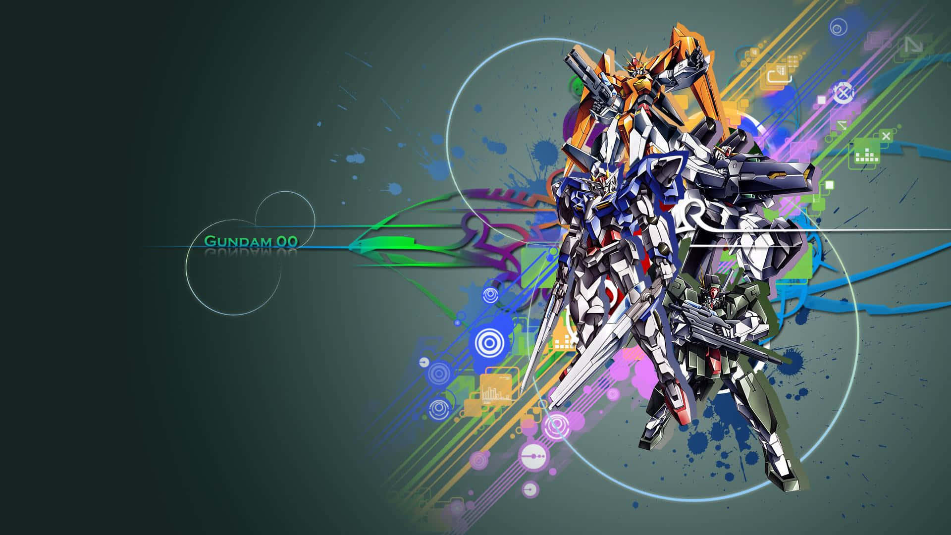Минималистичен Gundam десктоп Тапет