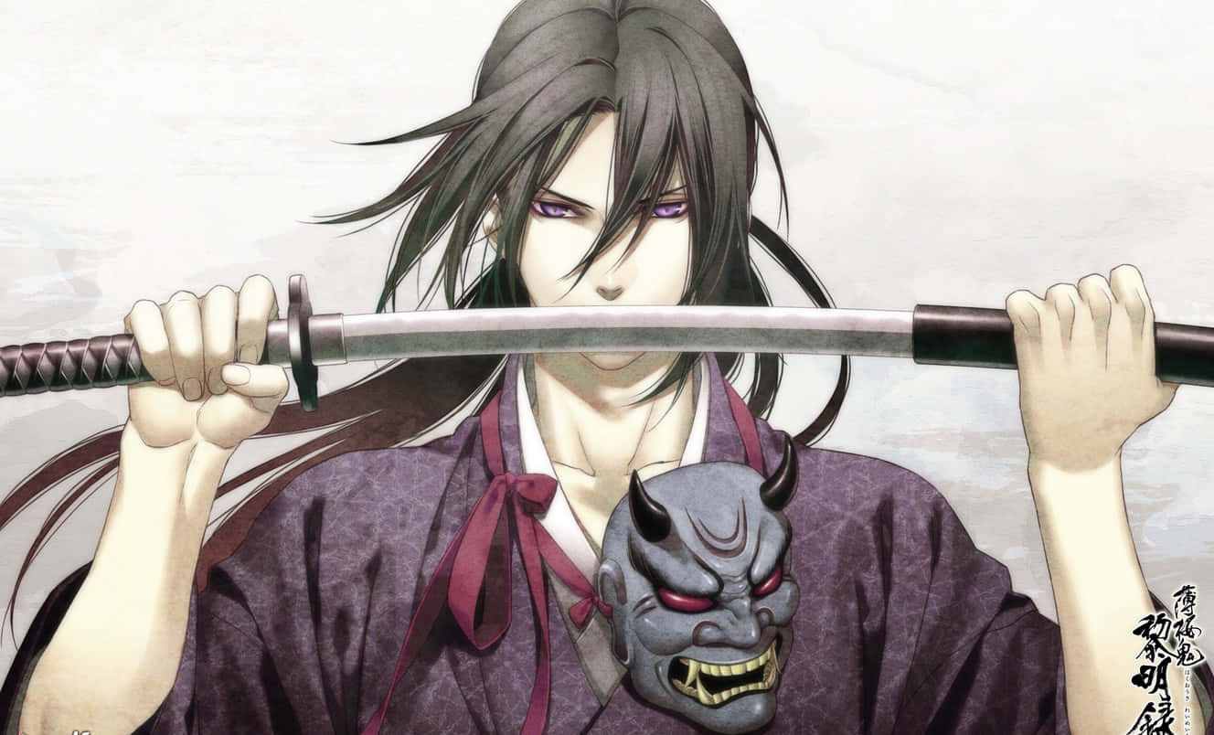 Самурай аниме Hakuoki Хиджиката Тошизо Тапет