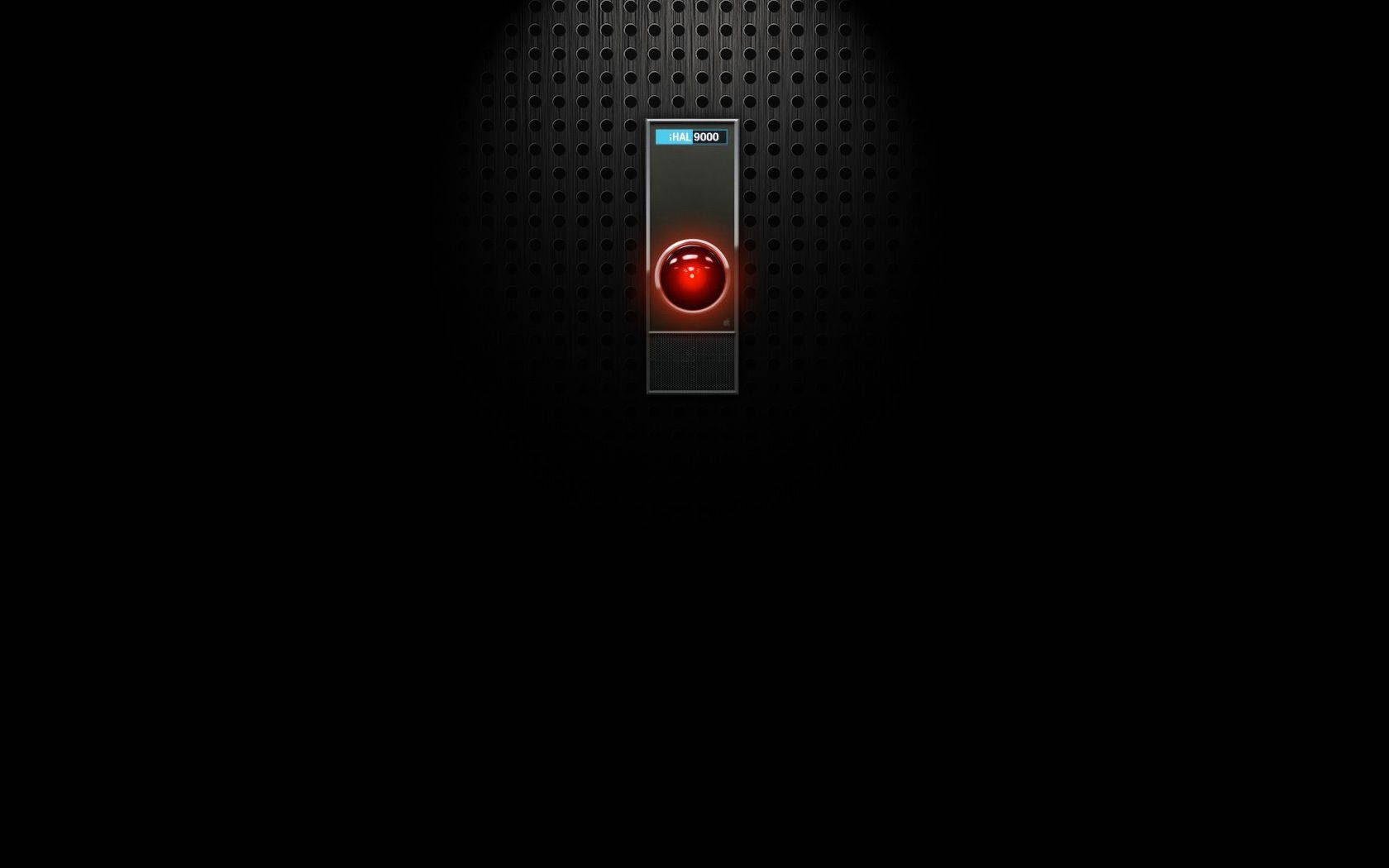 Hal 9000 Черен Винет Тапет