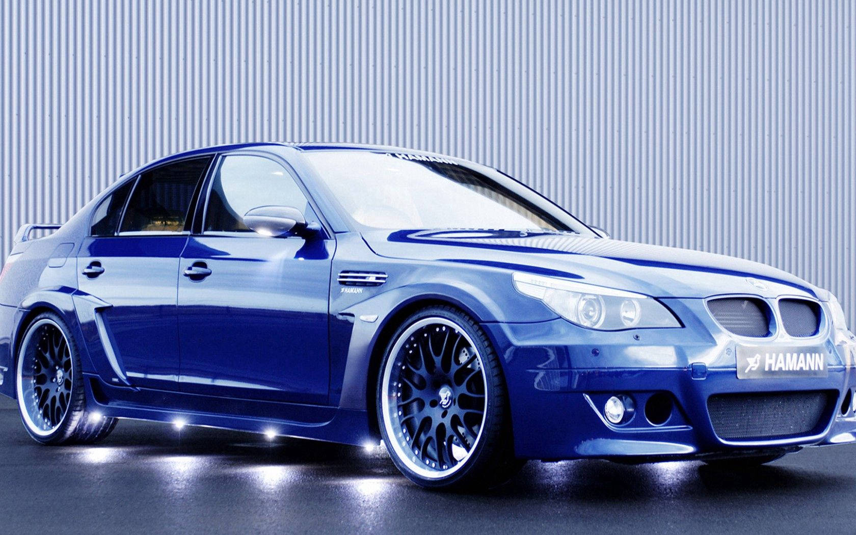 Син Hamann BMW автомобил Тапет