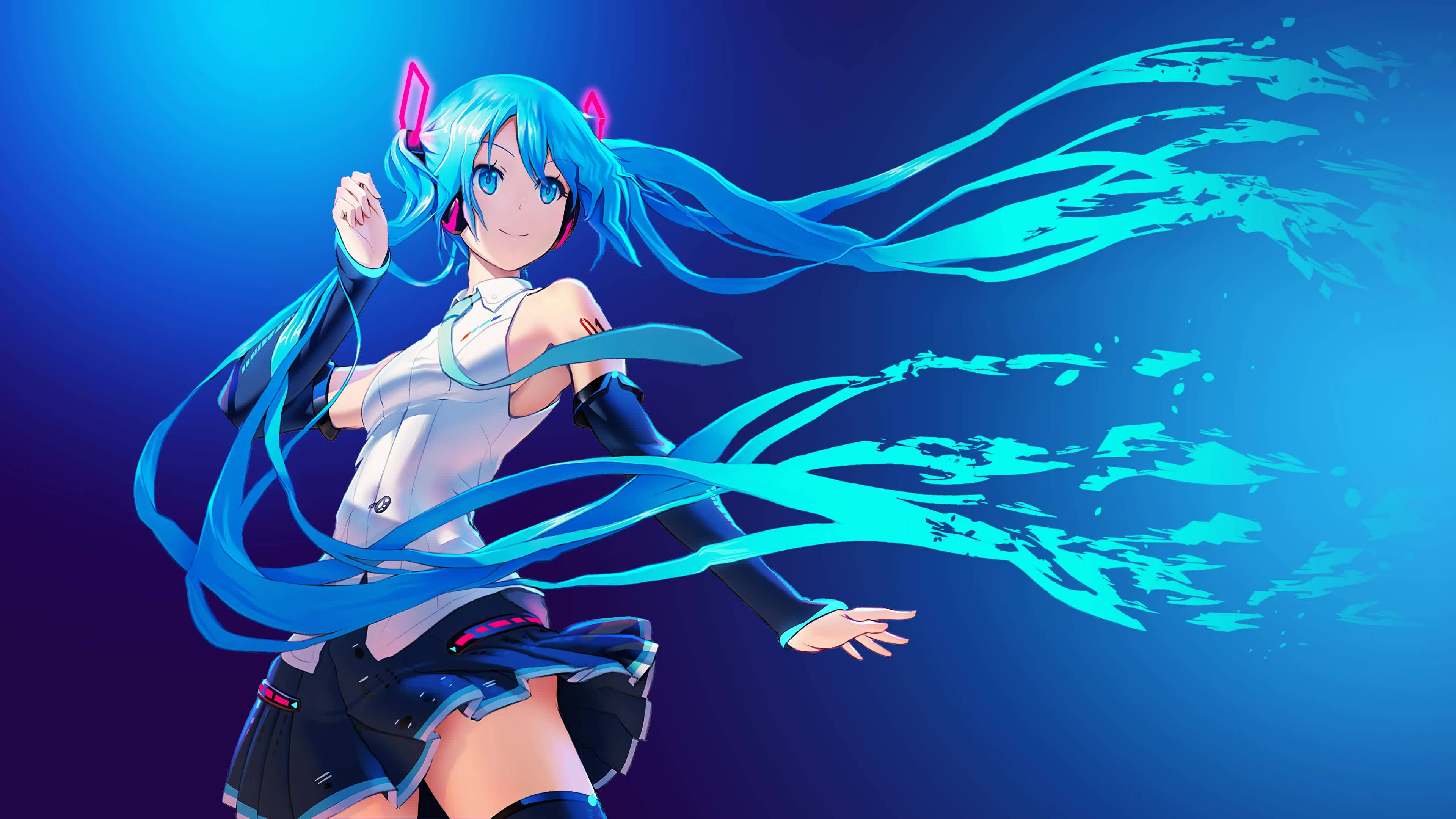 Аниме живо Hatsune Miku Тапет