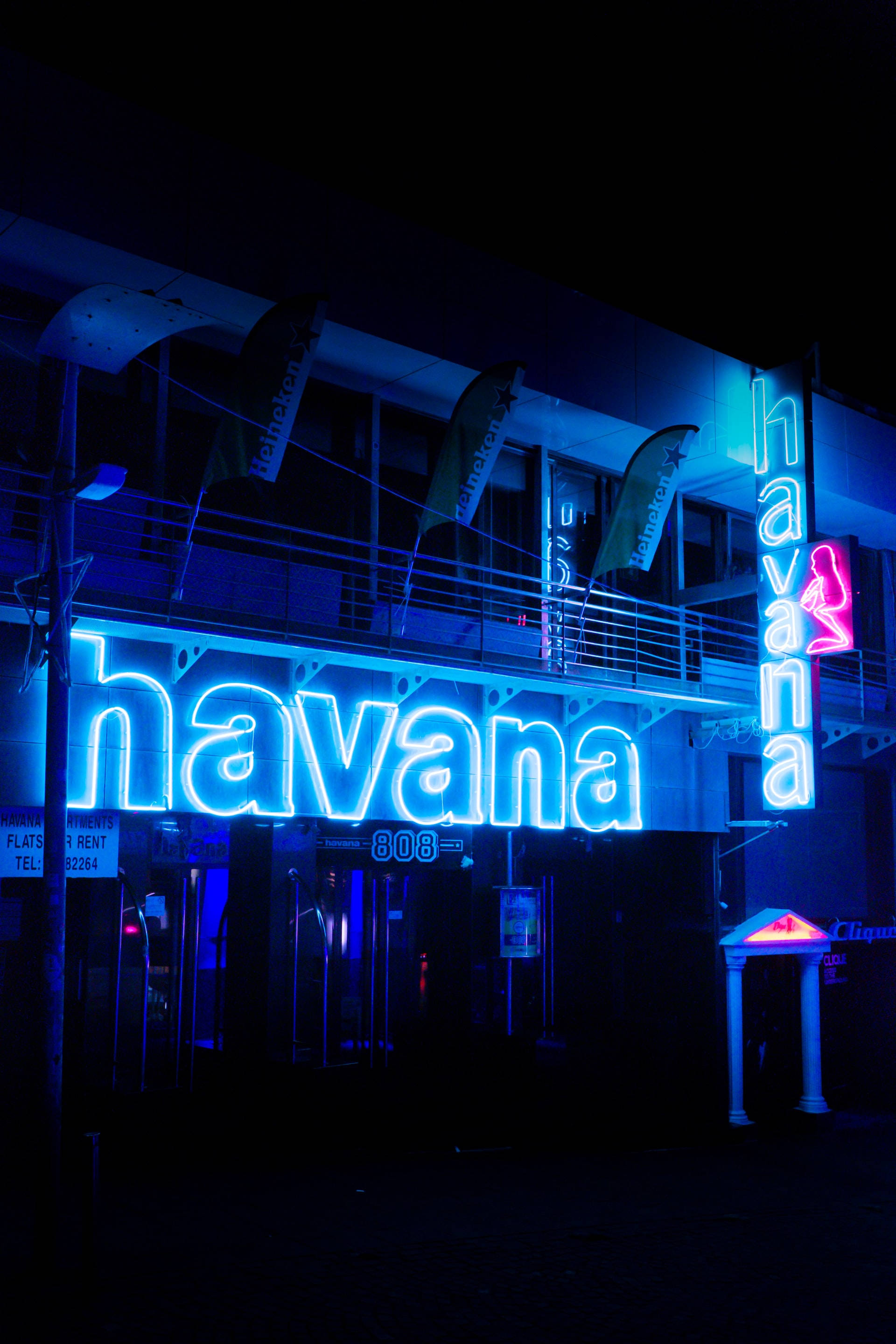 Havana в неонови синi iPhone Тапет