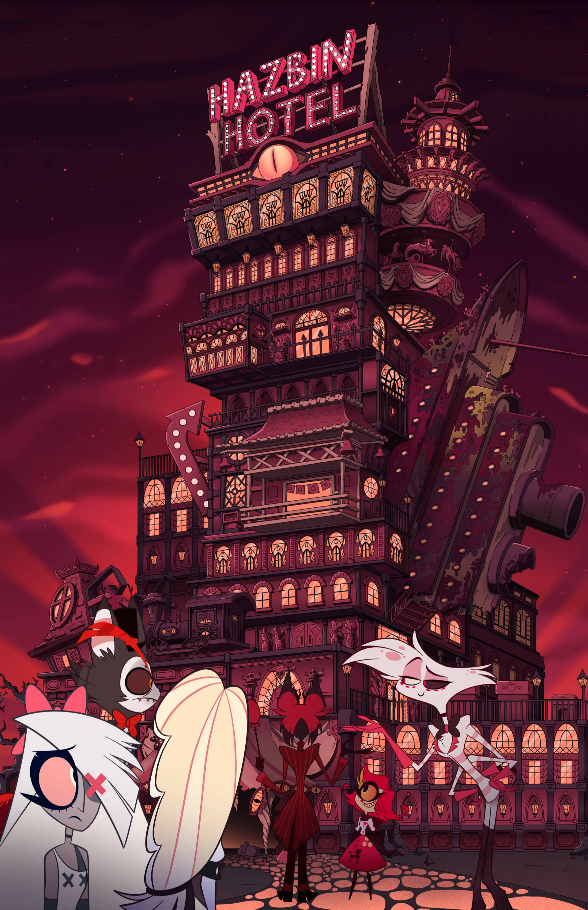 Добре дошли в света на Hazbin Hotel! Тапет