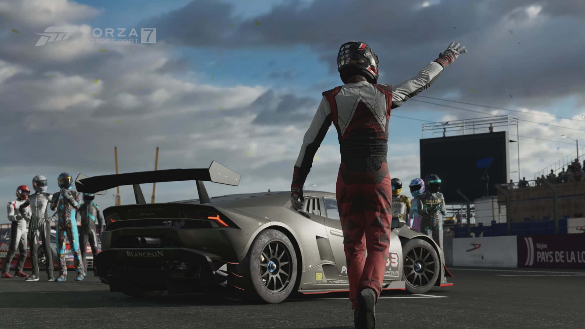HD Forza Motorsport 7 Фон и Махащ Състезател Тапет
