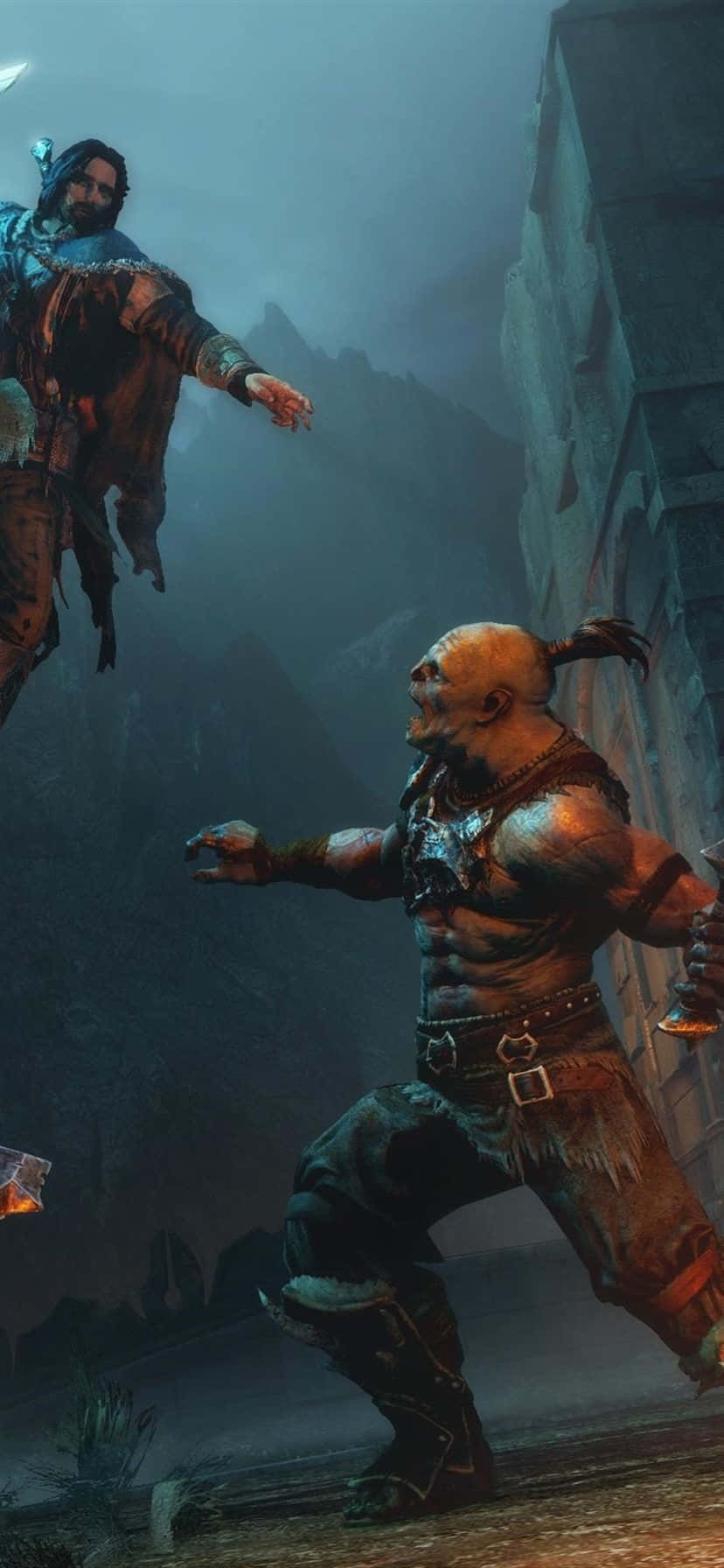 HD фон от Shadow of Mordor – скок атака Тапет