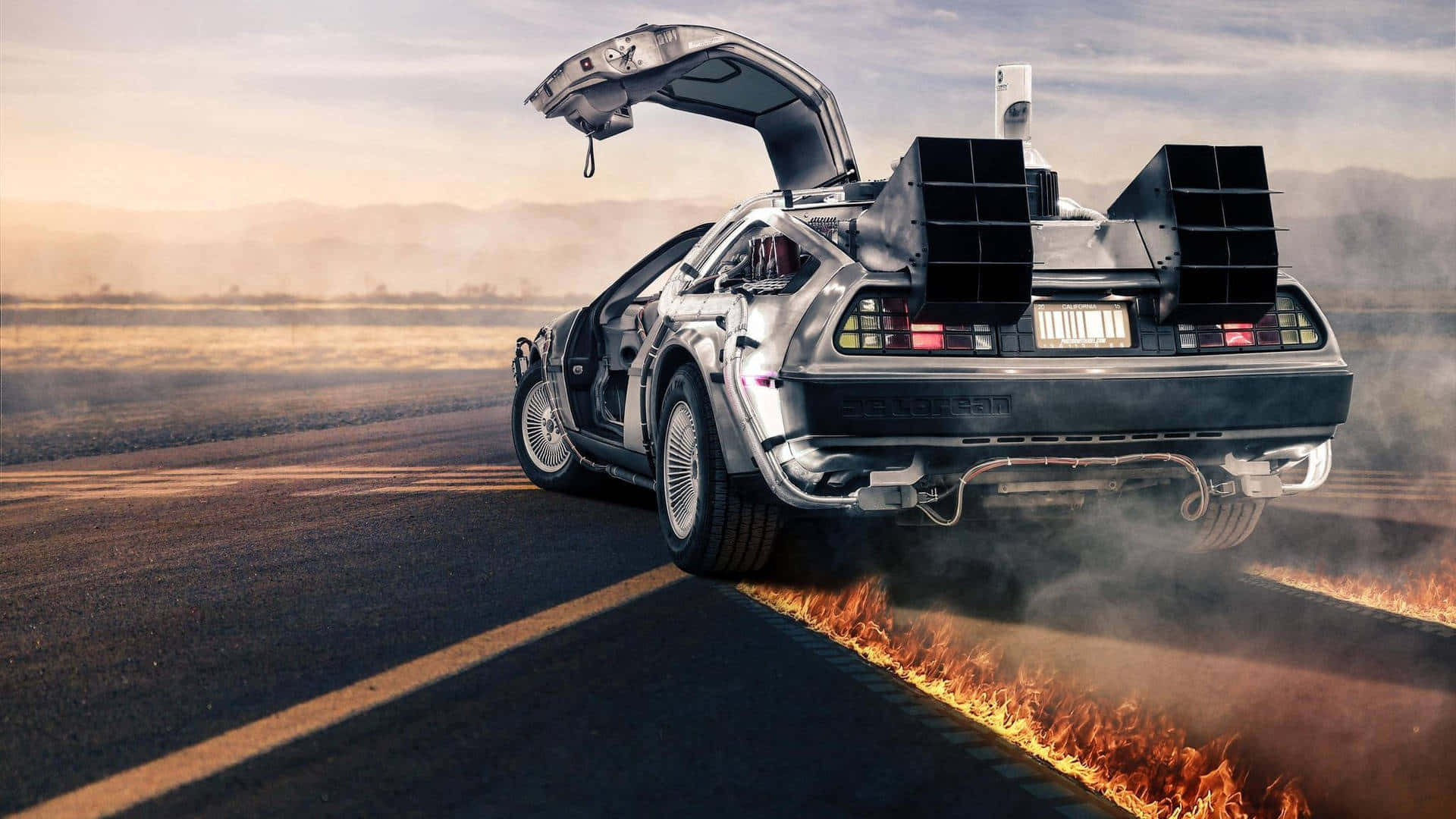 табло от бъдещето делориан HD wallpaper Тапет