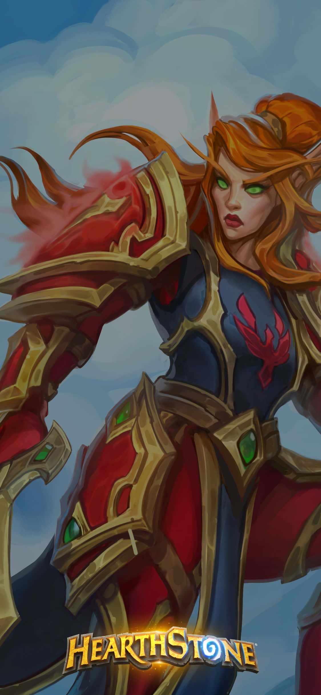 Потапящо Hearthstone Изкуство на iPhone XS Екран Тапет