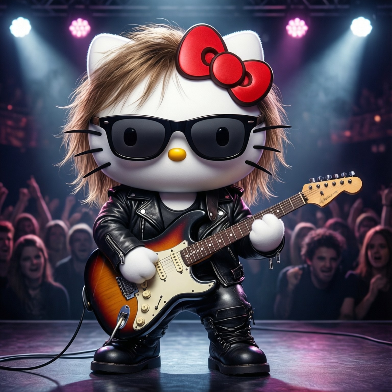 Рок звездата Hello Kitty Тапет