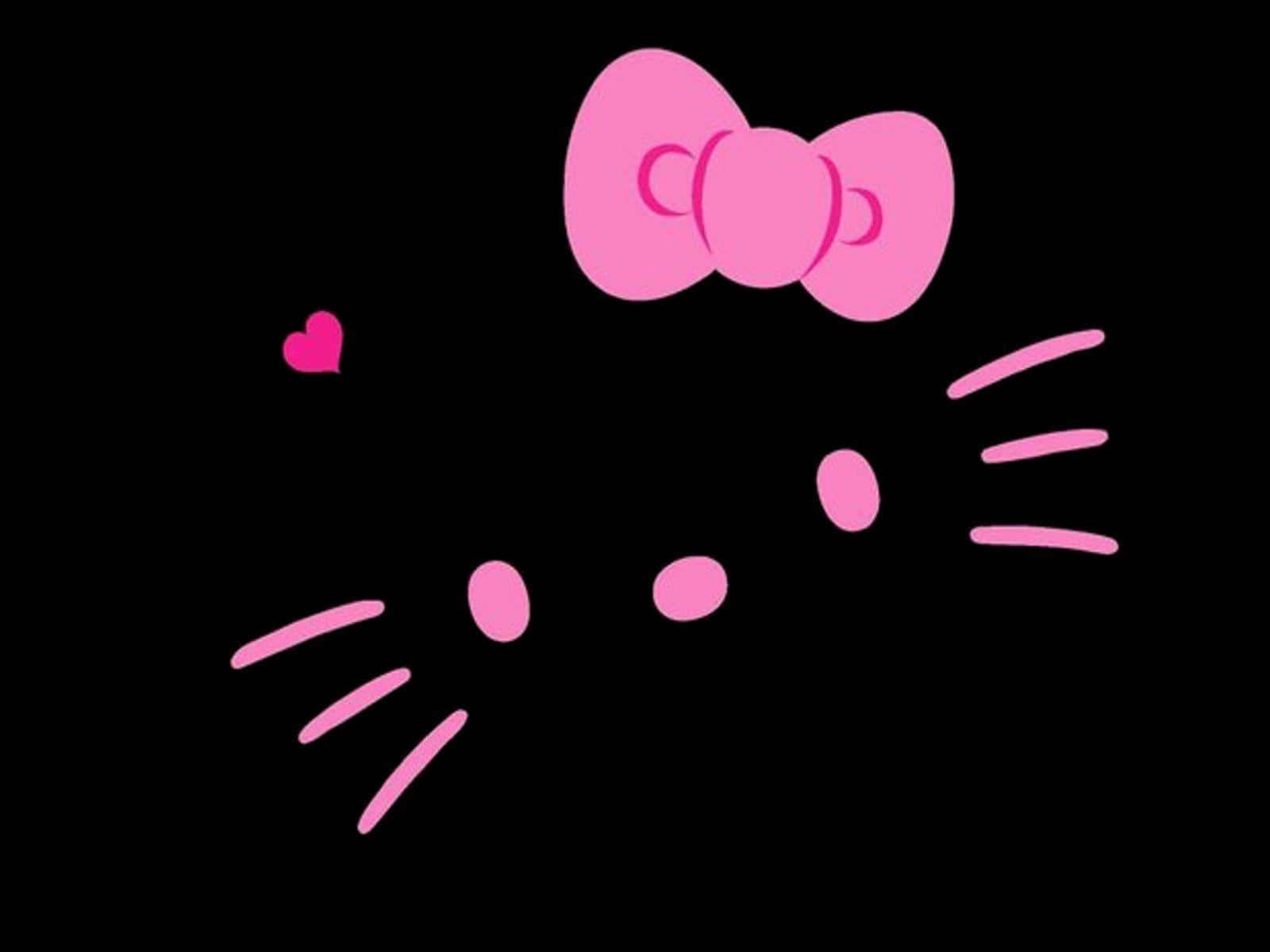 Лаптоп с очарователен дизайн Hello Kitty Тапет