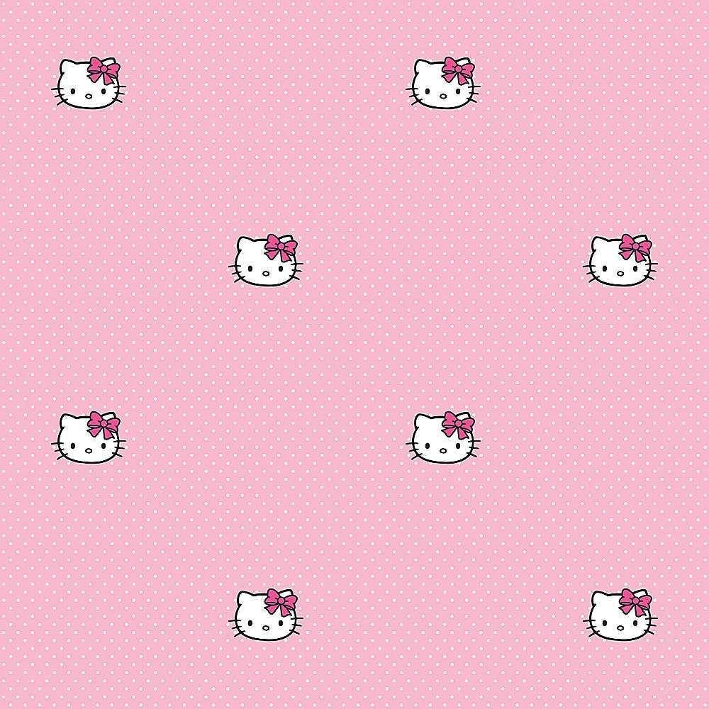 Розов модел с глава на Hello Kitty Тапет