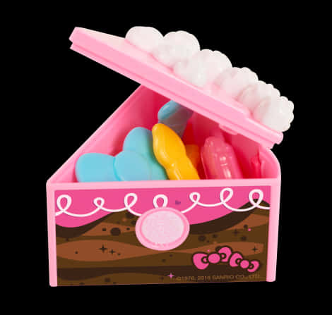 Сандък за играчки с тематика Hello Kitty Тапет