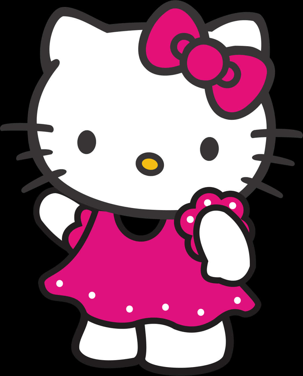 Hello Kitty в розова рокля Тапет