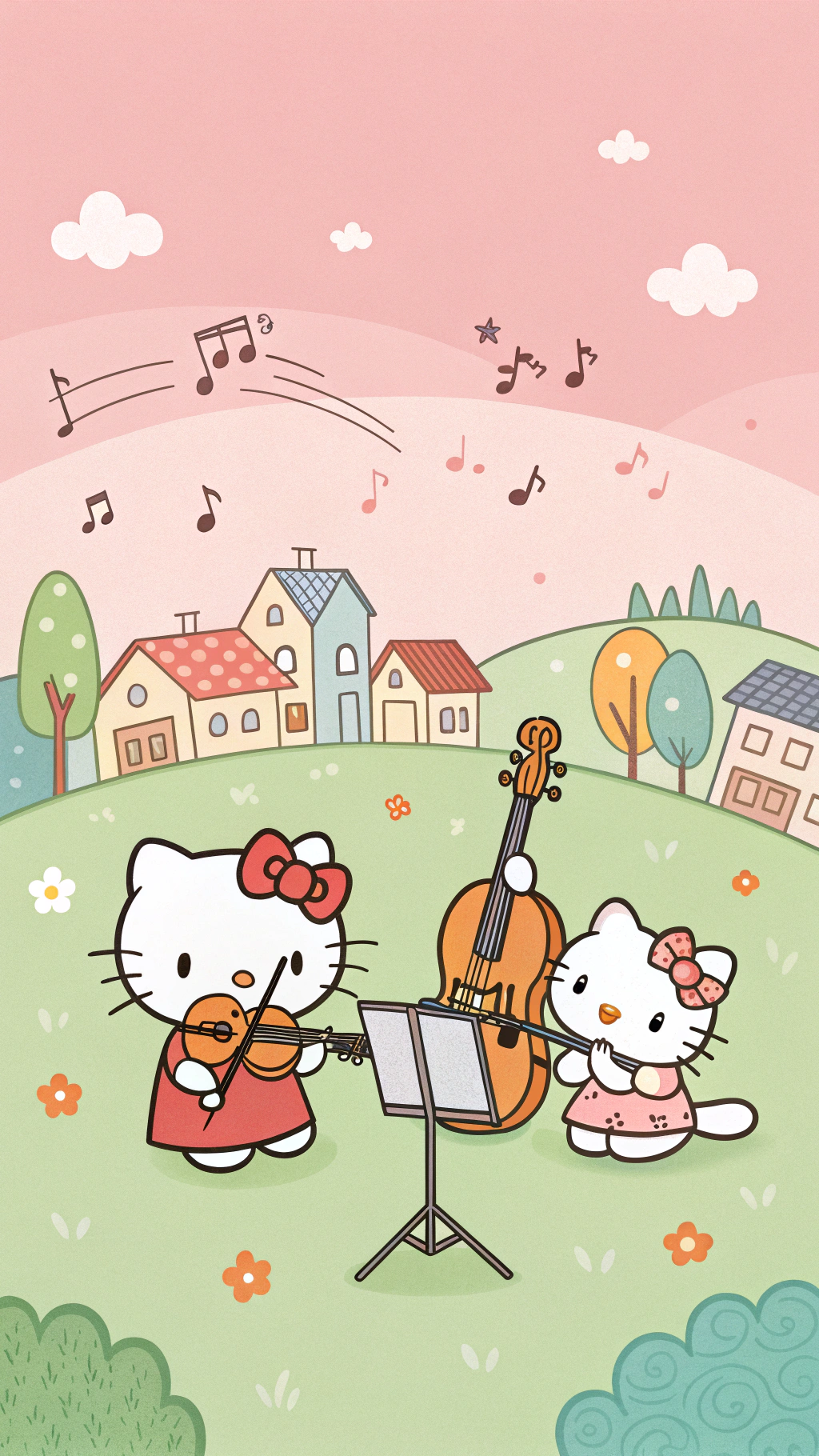 Музикалният талант на Hello Kitty ще ви удиви Тапет