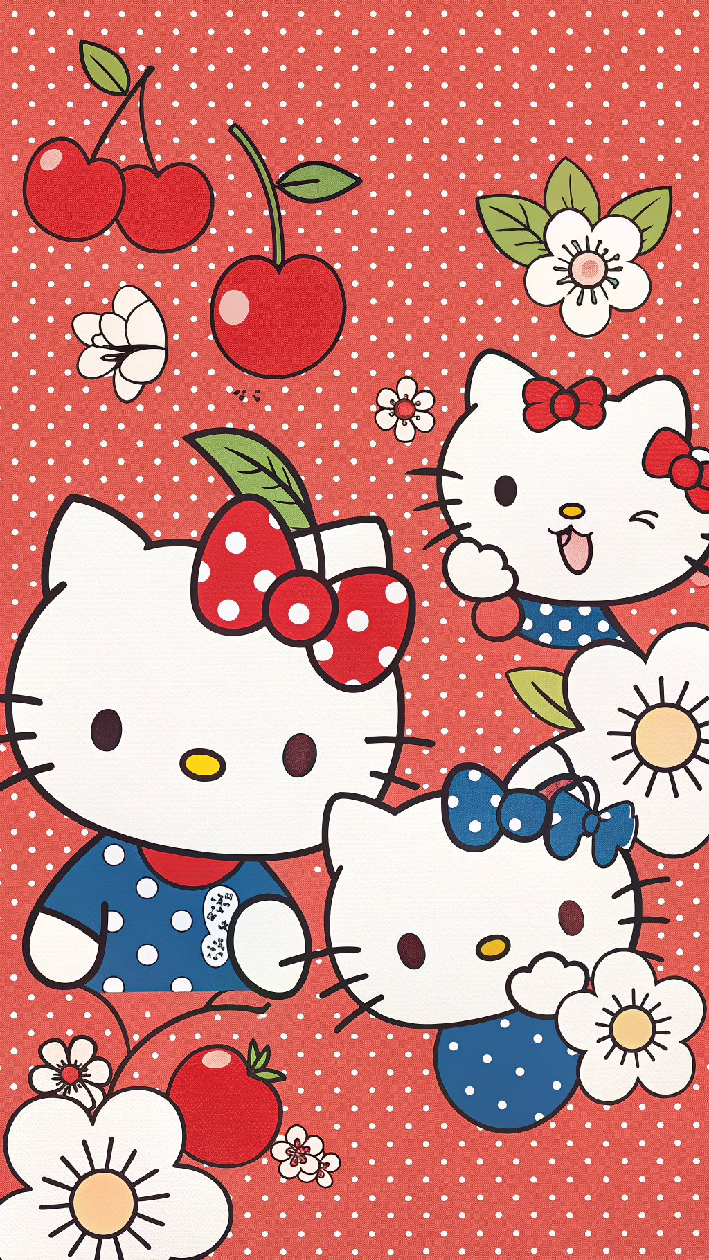 Сладка забавна Hello Kitty Тапет