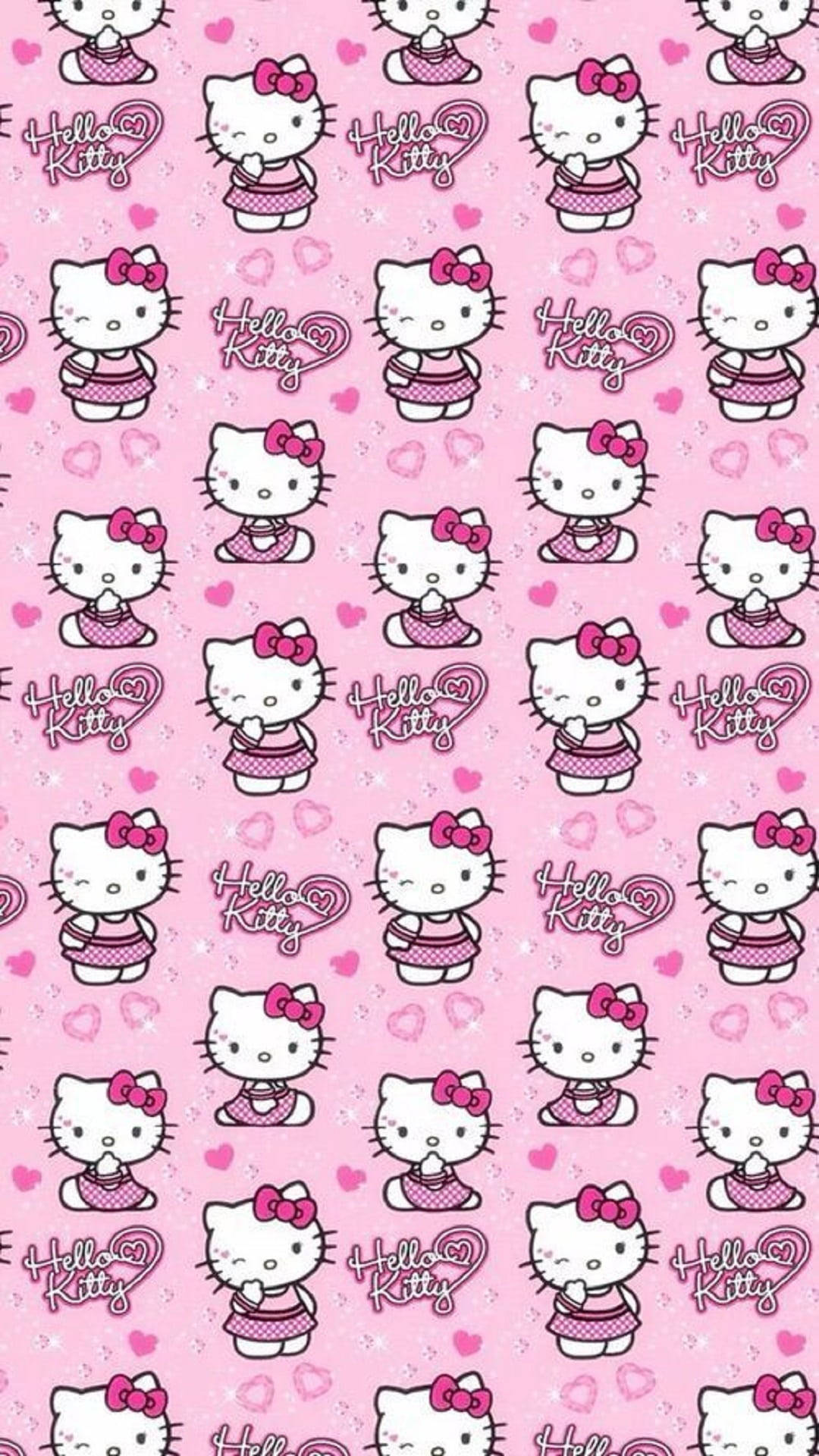 Наситен розов модел с Hello Kitty Тапет