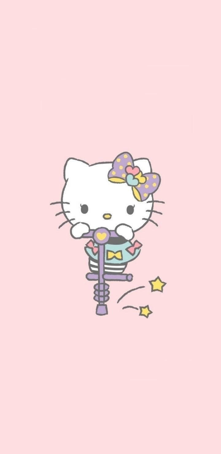 Играеща естетика Hello Kitty Тапет