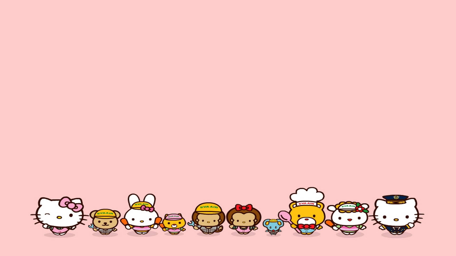 Hello Kitty анимационна котка Тапет