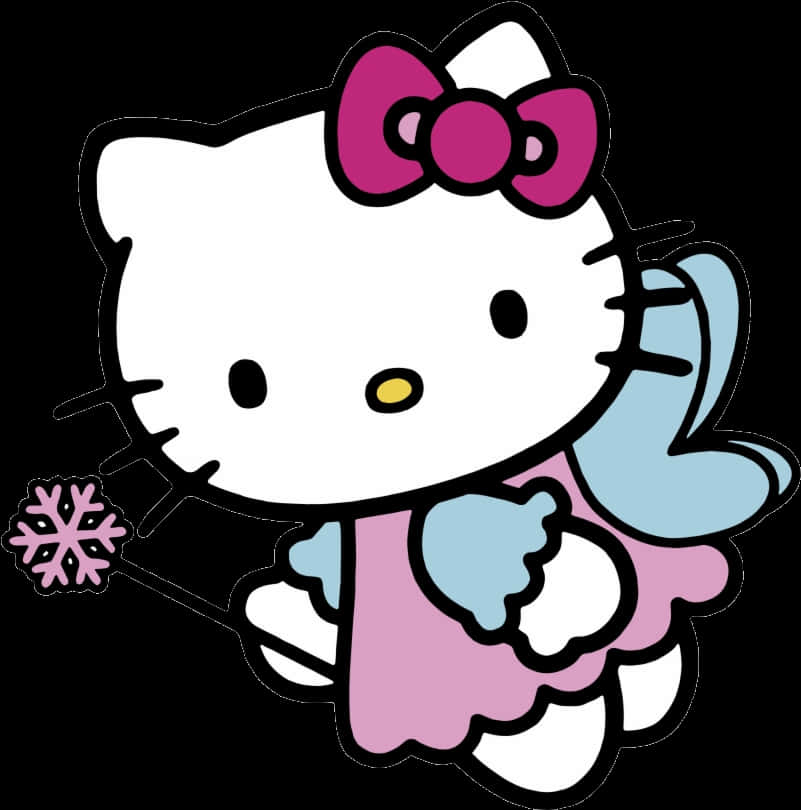 Зимна тема с Hello Kitty Тапет