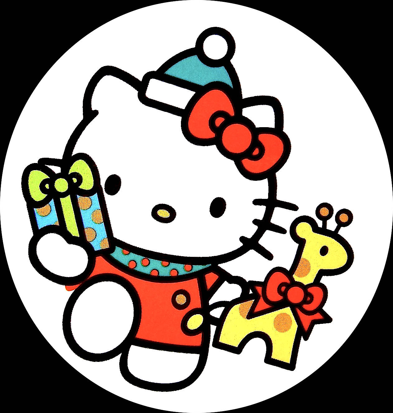 Коледна Карикатура Hello Kitty PFP Тапет