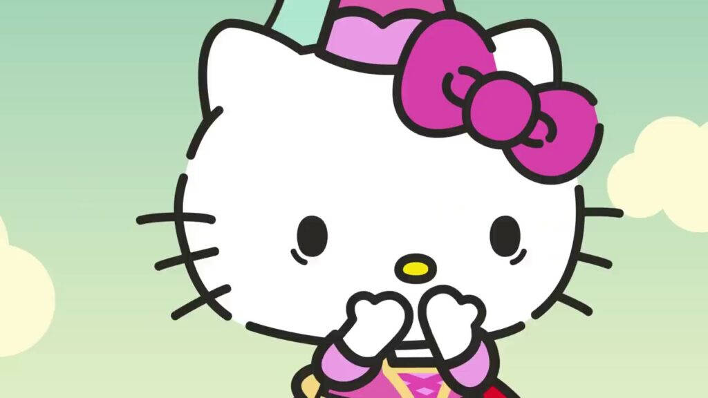 Hello Kitty PFP с розова шапка