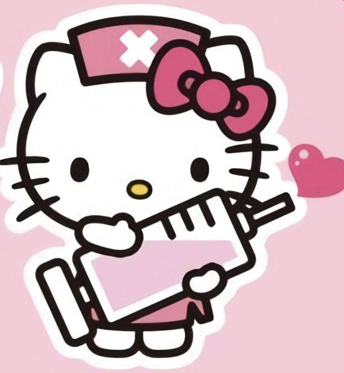 Медицинска сестра Hello Kitty PFP Тапет