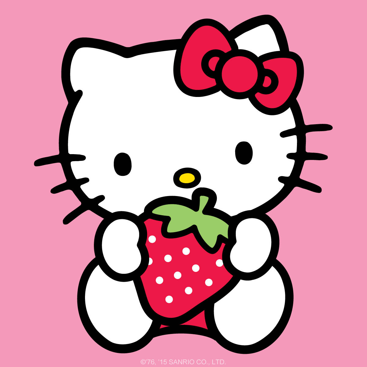 Hello Kitty PFP с ягода Тапет