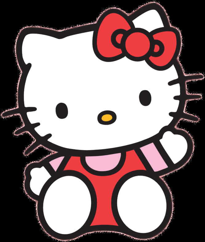 Hello Kitty класическа поза Тапет