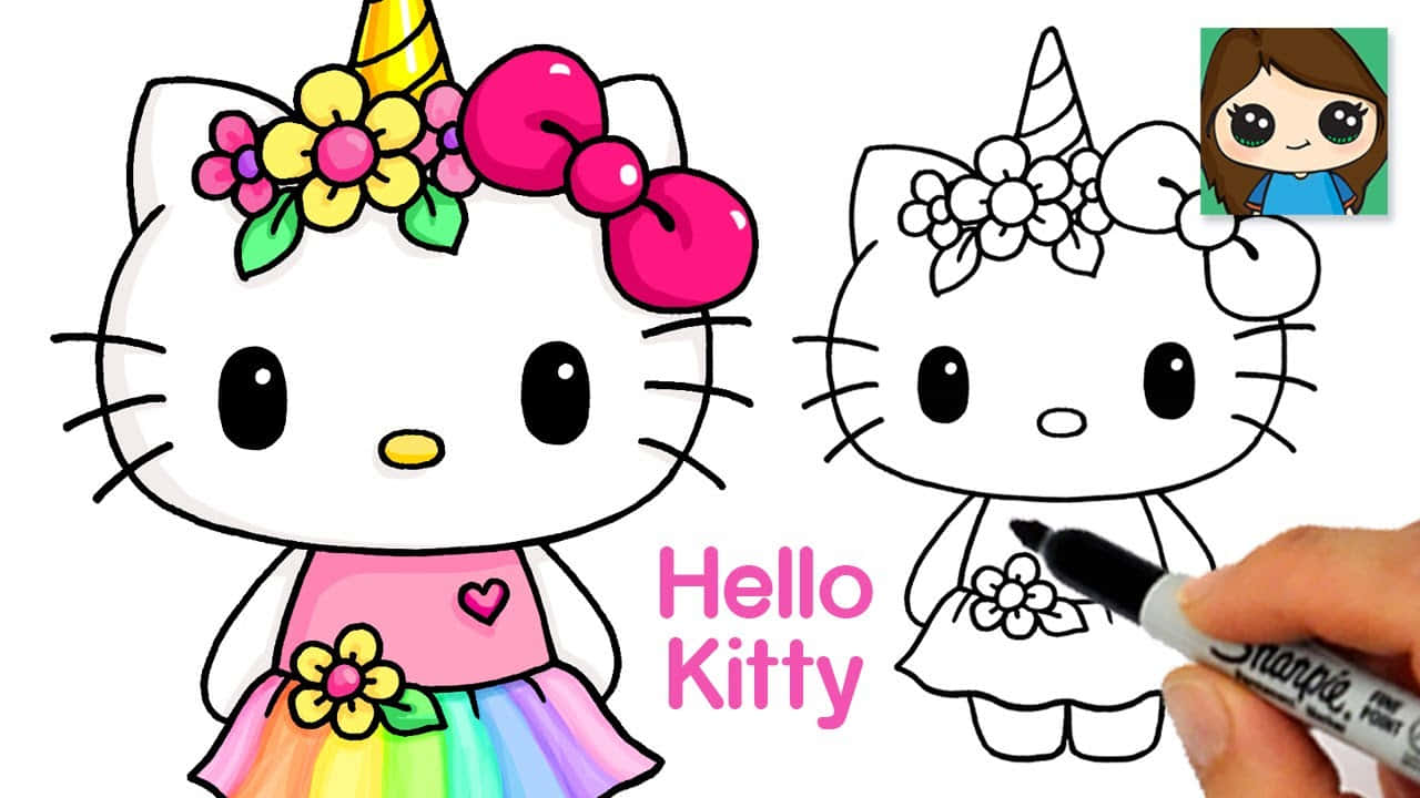 Весела Hello Kitty те поздравлява! Тапет