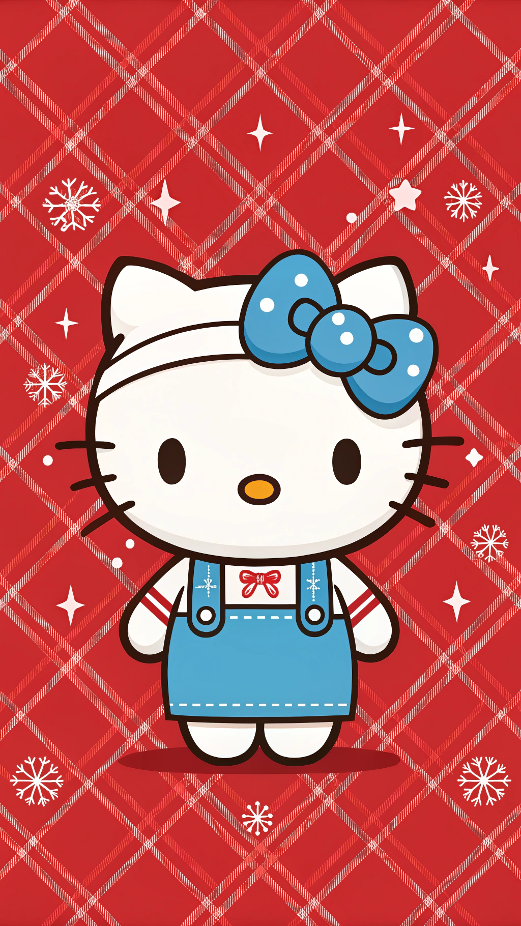 Зимният външен вид на Hello Kitty ще ви стопи сърца Тапет