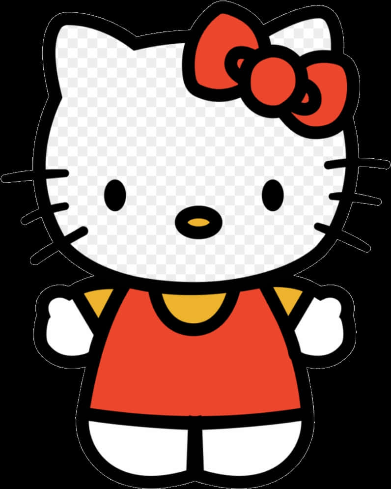 Hello Kitty класическа поза Тапет