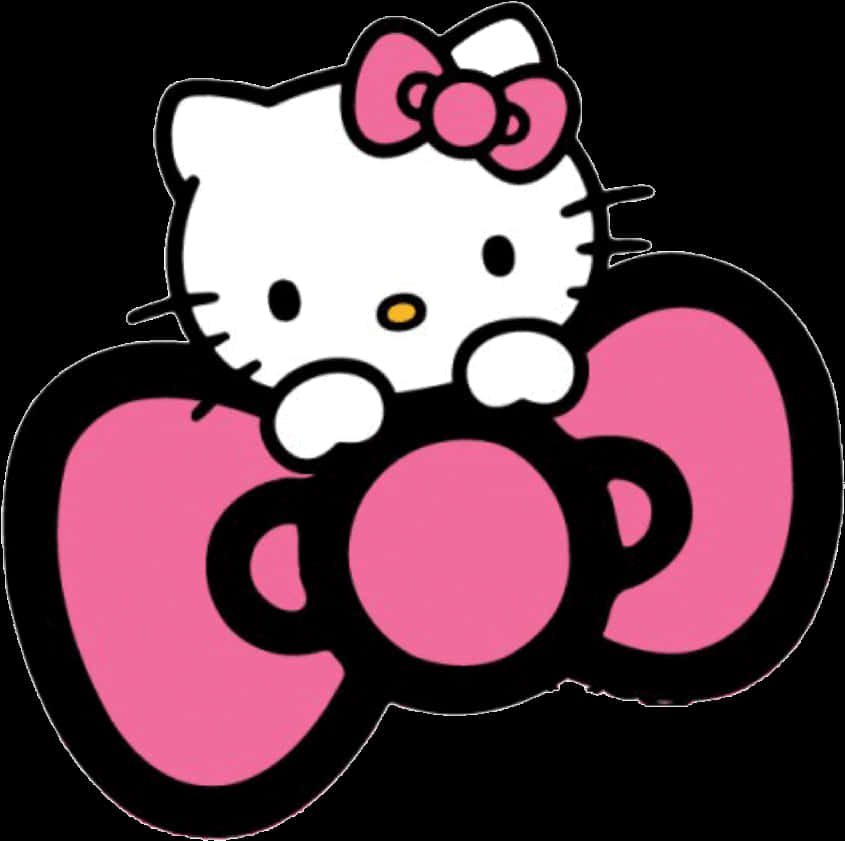 Hello Kitty Розова Панделка Тапет