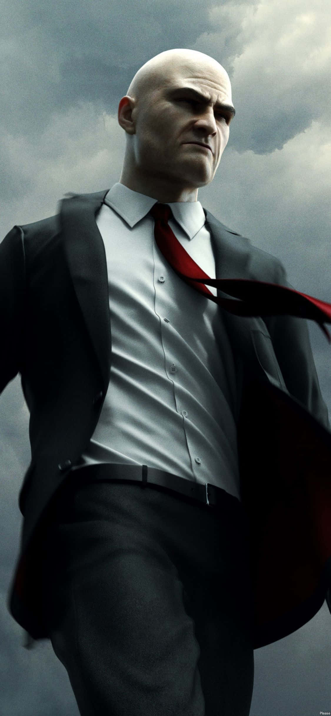 Наслаждайте се на Hitman Absolution на вашия iPhone X Тапет