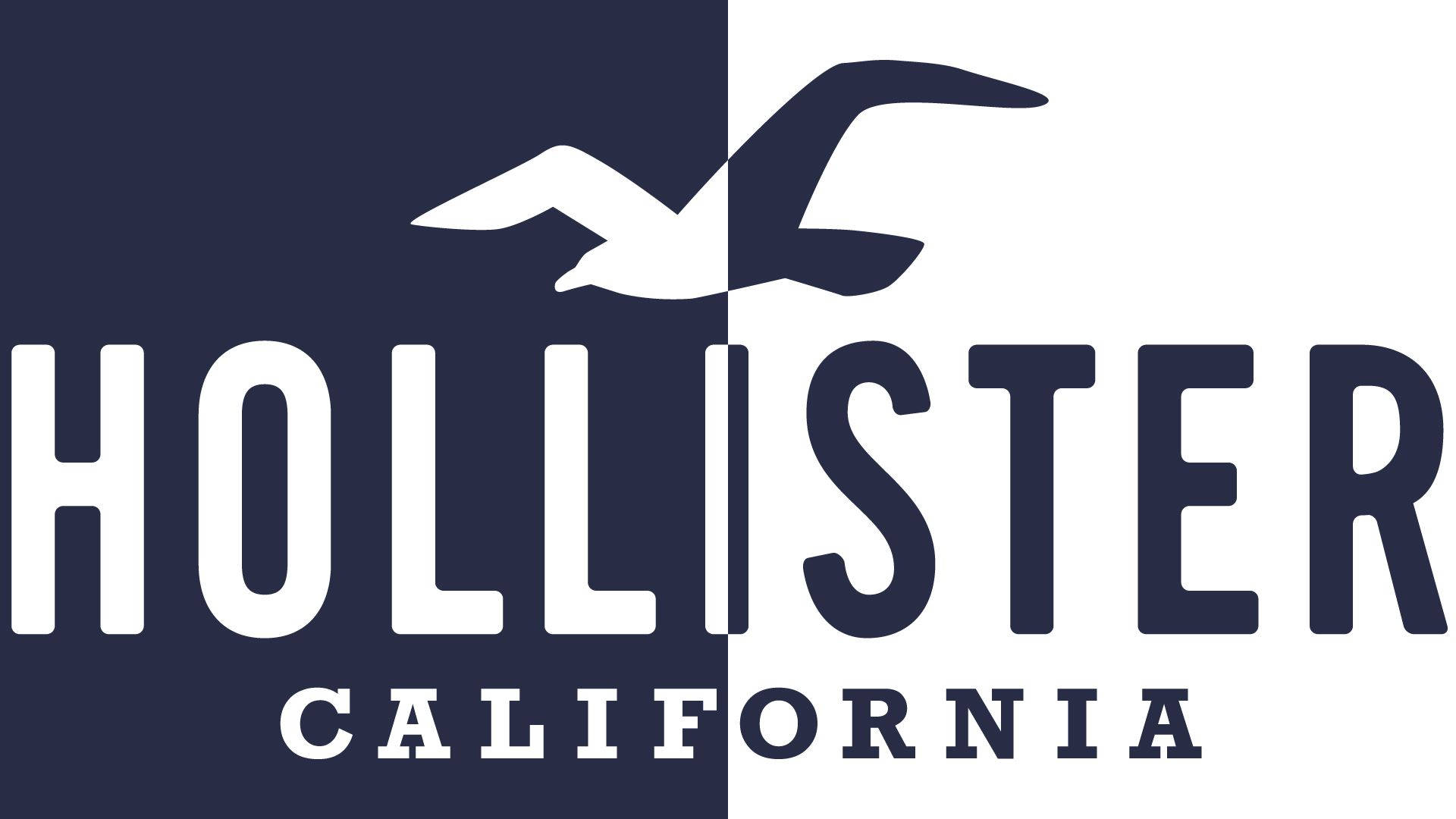 Двуцветен логотип Hollister Тапет