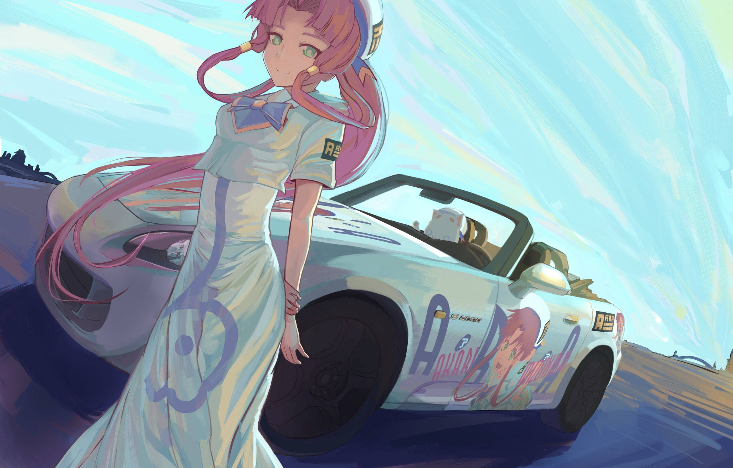 Honda S2000 аниме кола Тапет