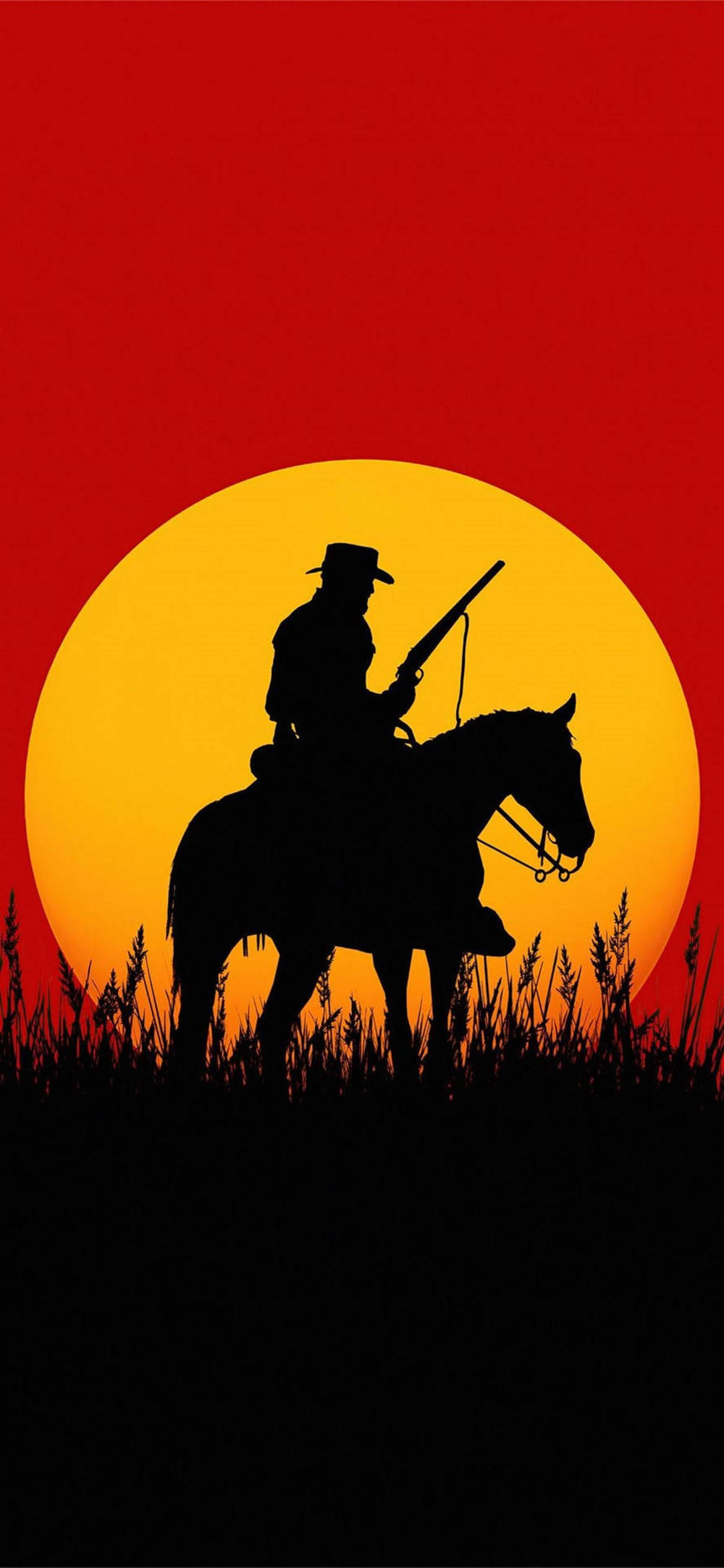 Изследвайте Дивия Запад и се насладите на безкрайните хоризонти с Horse Red Dead Redemption 2 Тапет