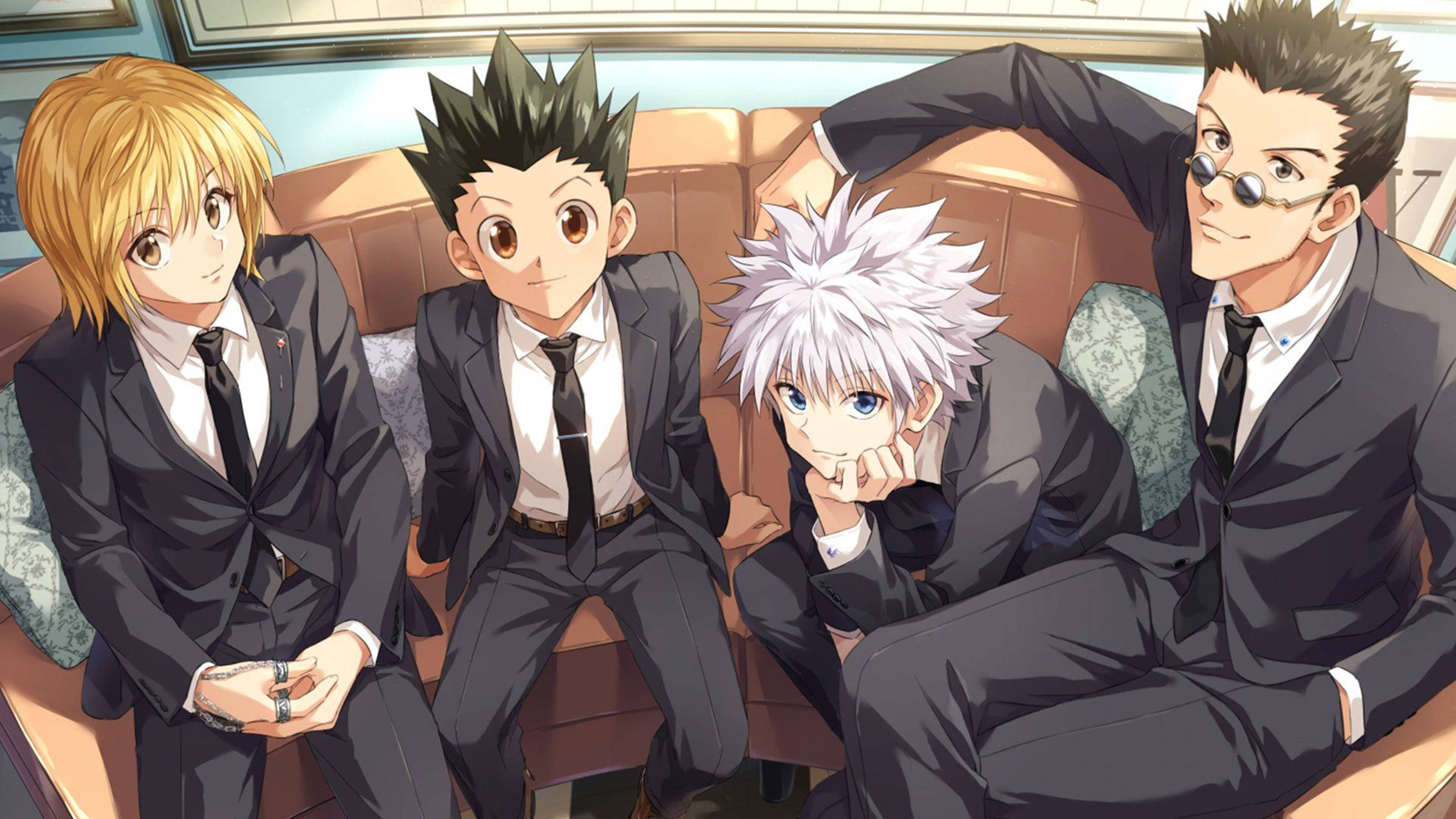 Hunter X Hunter аниме 4K Главни герои Тапет