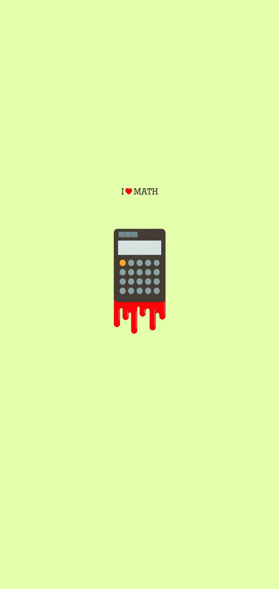 I Love Math минималистичен iPhone Тапет