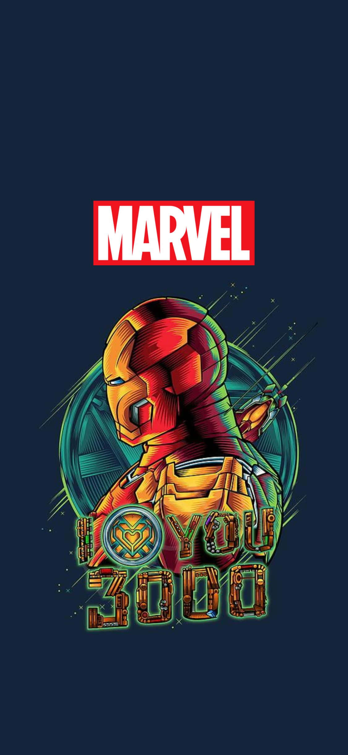 I Love You 3000 Iron Man iPhone XS Marvel фон Тапет