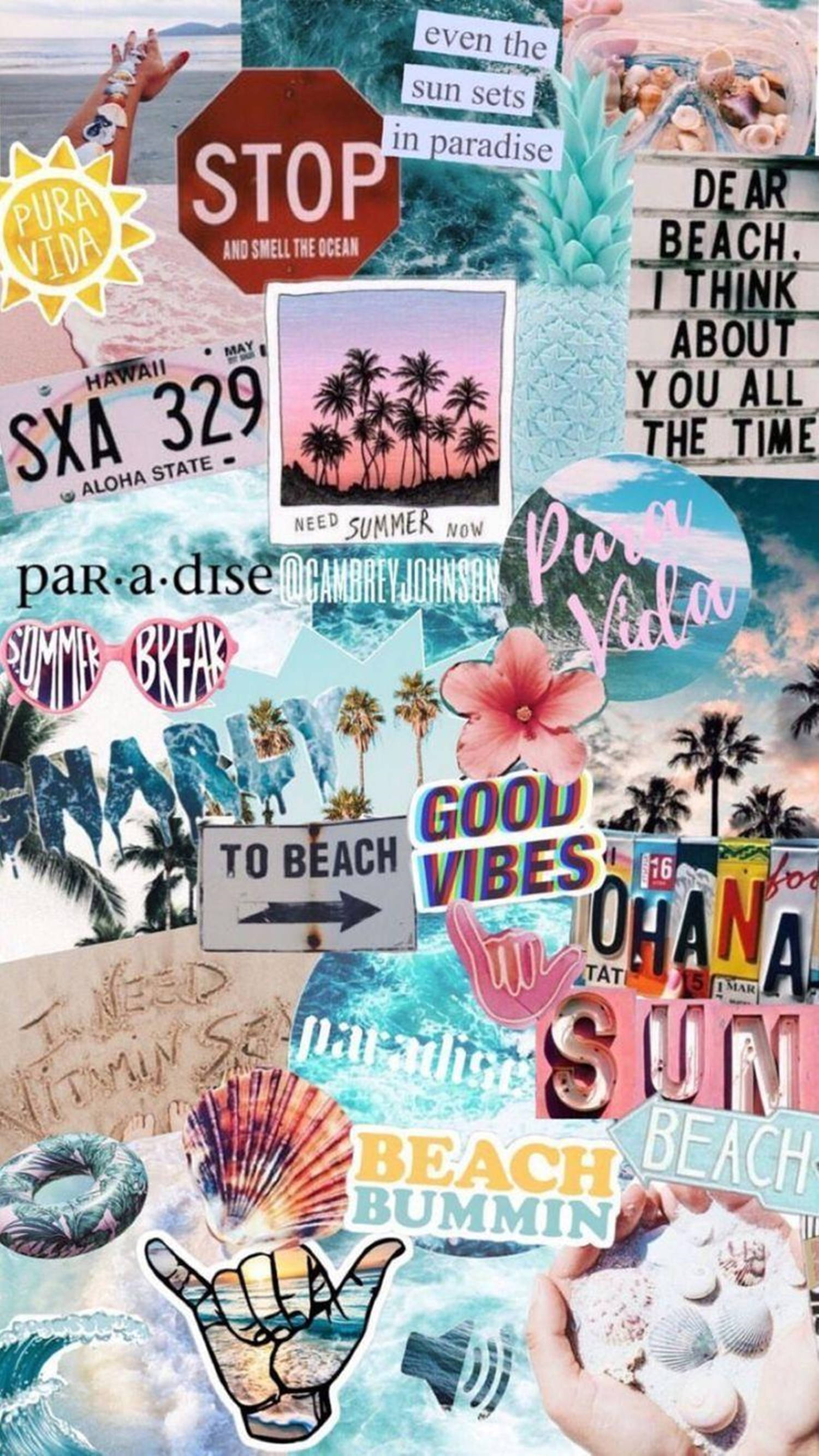 I Need Vitamin Sea Естетика VSCO Тапет