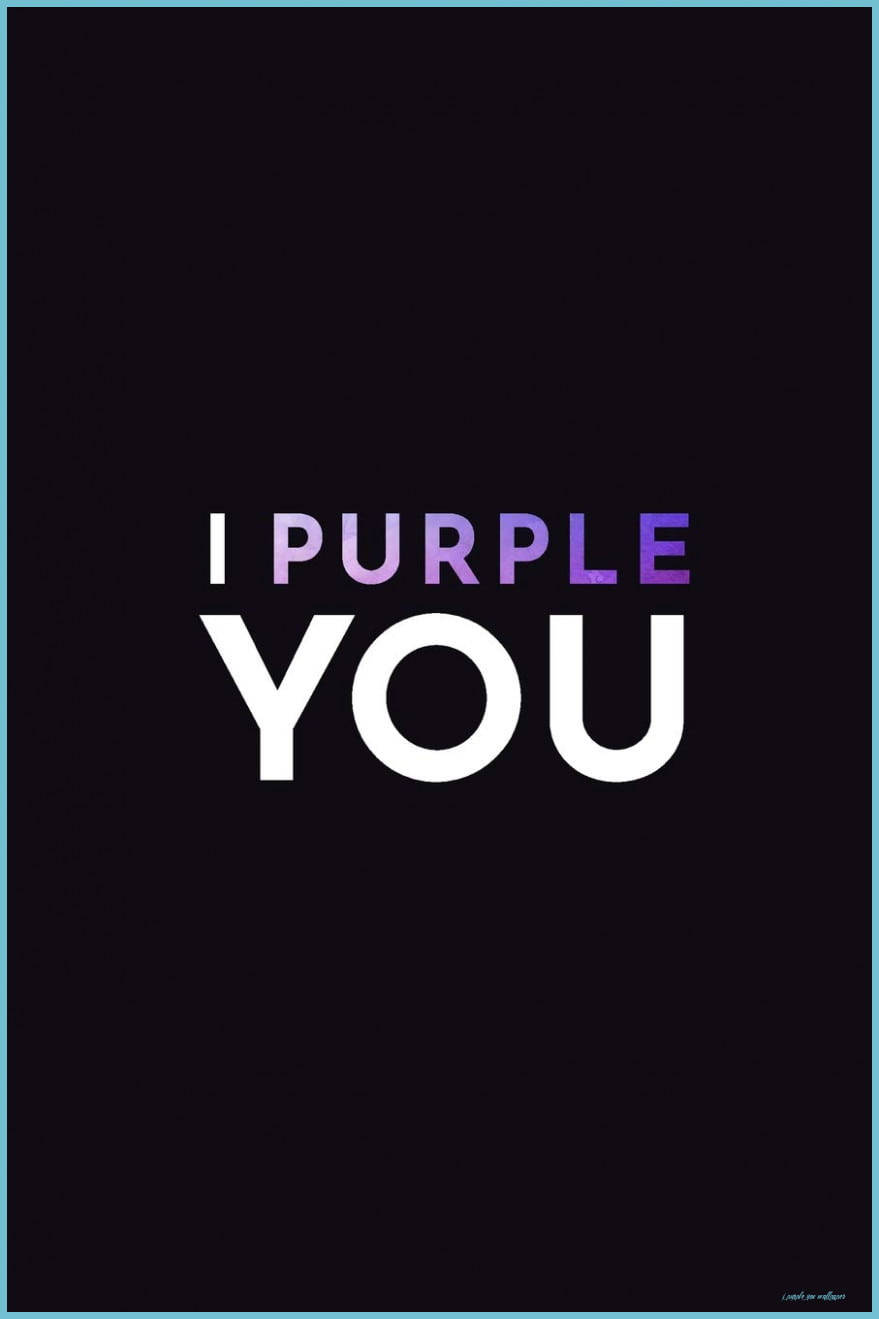 I Purple You Градиент в Черно Тапет