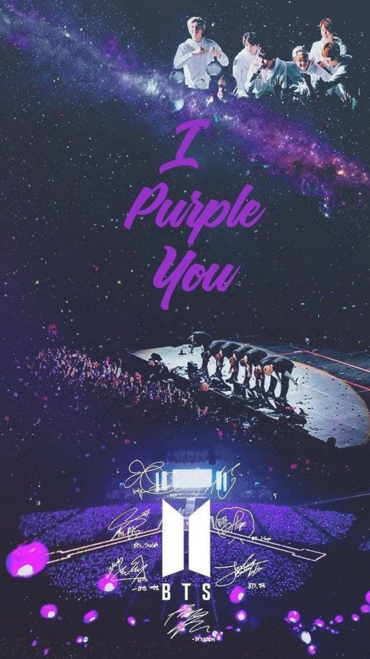 Колаж от концерт I Purple You Тапет