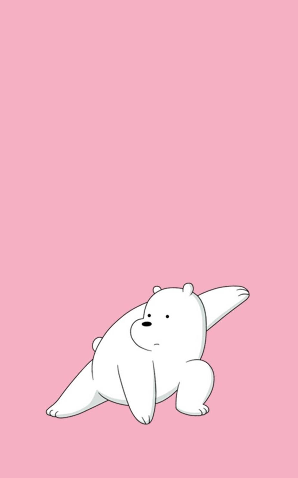 Анимационен Ice Bear в бойна стойка Тапет